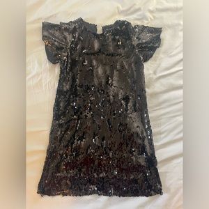 Sequin Black Zara Mini Dress - image 1